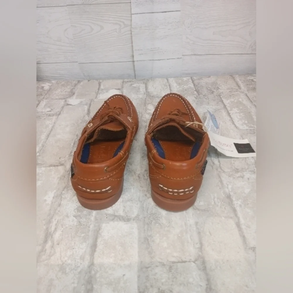 Top Boroni NWT Men's Size 6.5 Brown‎ Leather Boat Shoes